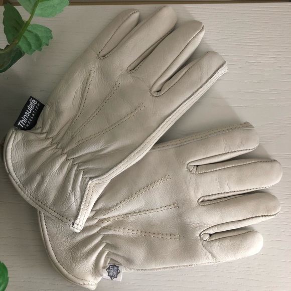 3M Thinsulate Accessories - Cowhide Leather Gloves, Thinsulate Lining, Size M, NWOT
